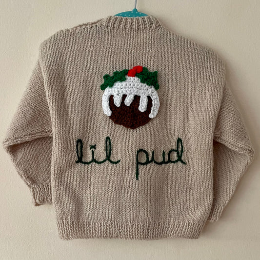 “Lil Pud” Christmas Handmade Jumper Size Approx 2-3 Years