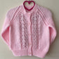 “Girls Rule The World” Handmade Cardigan Size Approx 2-3 Years