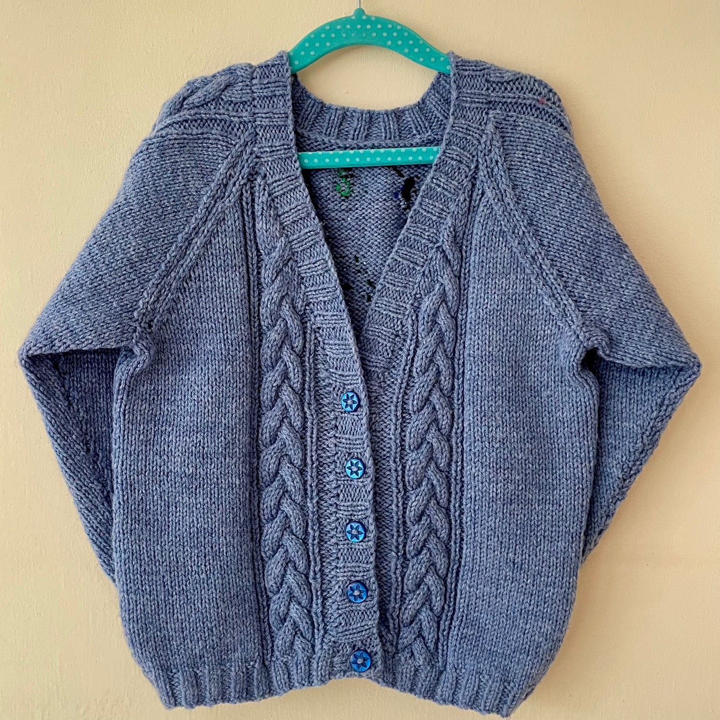 “Rockin' Around” Christmas Handmade Cardigan Size Approx 6-8 Years