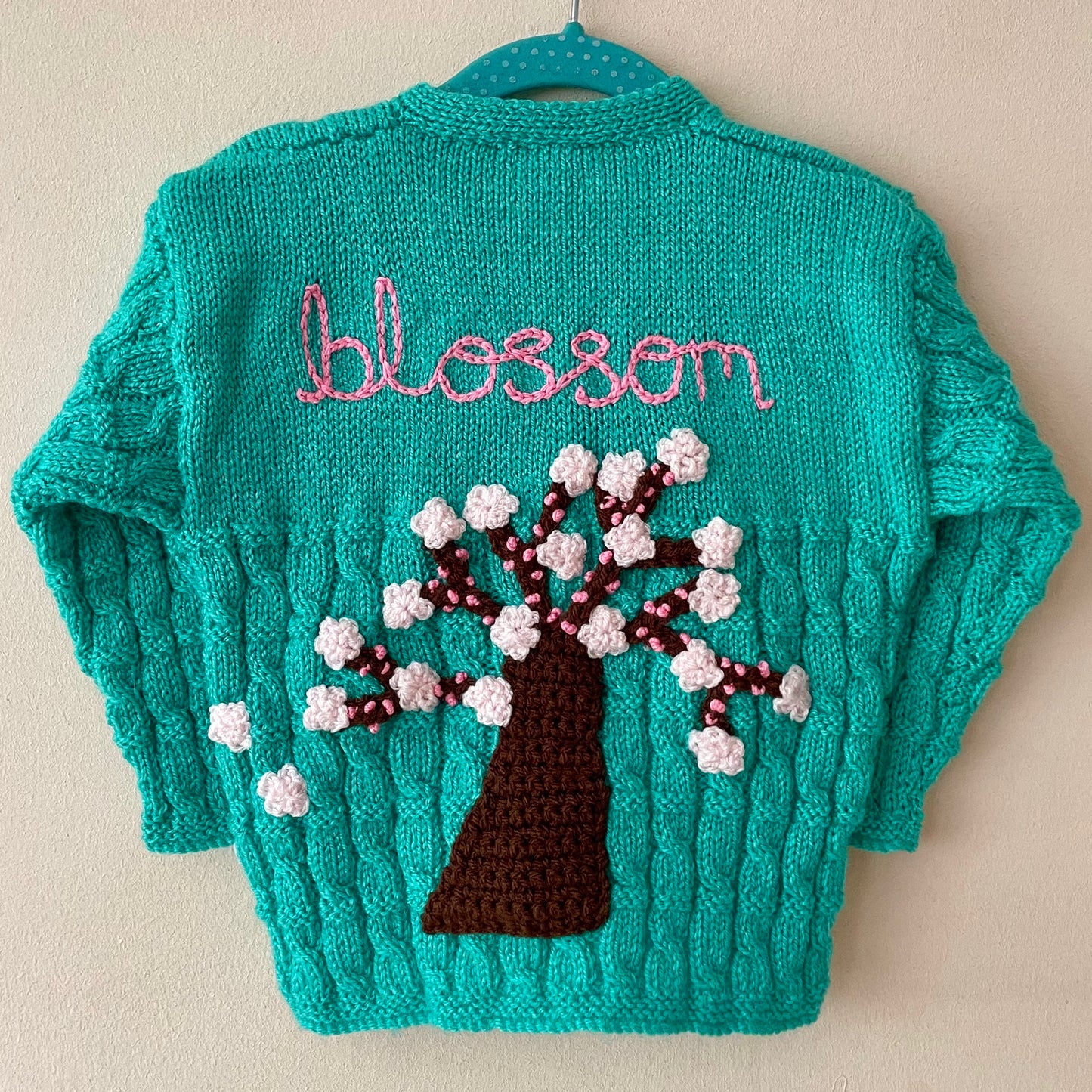 "Blossom” Handmade Cardigan Size Approx 2-3 Years