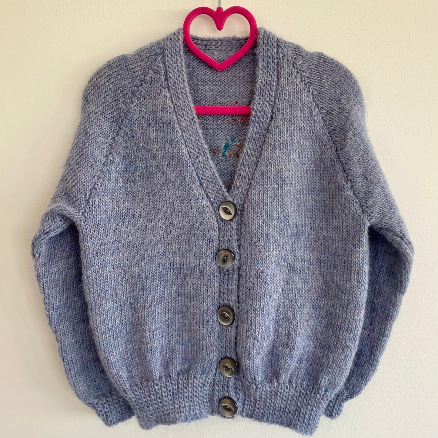 “Rise and Shine” Cockerel Handmade Cardigan Size Approx 4-6 Years