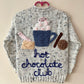 "Hot Chocolate Club” Handmade Cardigan Size Approx 2-4 Years