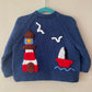 "AHOY” Handmade Dolphin Jumper Size Approx 2-3 Years
