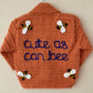 “Cute As Can Bee” Bees Handmade Cardigan Size Approx 12-18 months