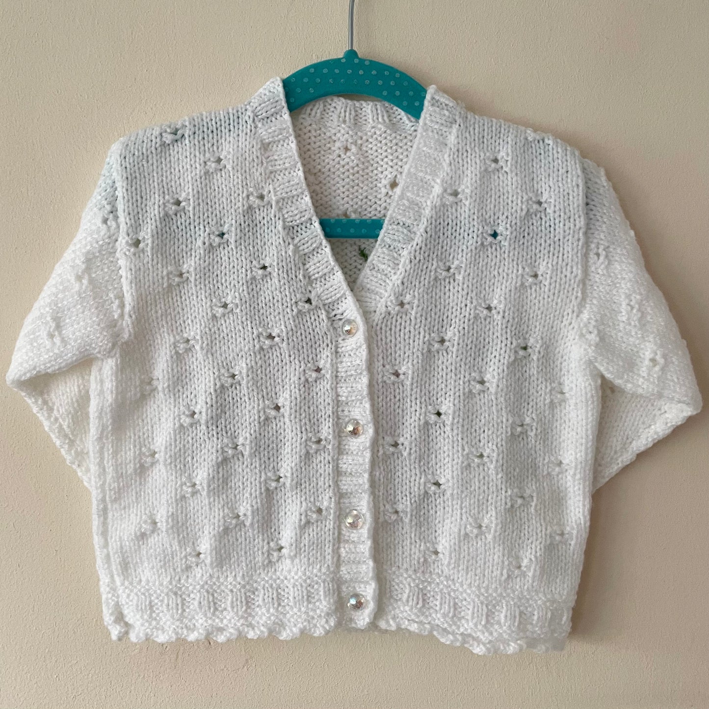 “Apple of my Eye” Handmade Cardigan Size Approx 2-3 Years