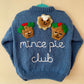 “Mince Pie Club” Christmas Handmade Jumper Size Approx 2-3 Years