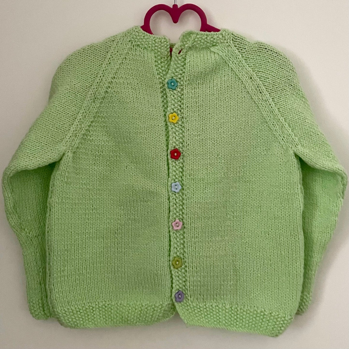 “Milk & Cookies” Handmade Cardigan Size Approx 3-4 Years