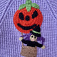 “Magic In The Air” Witch Hot Air Balloon Handmade Cardigan Size Approx 1-2 Years