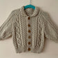 “Lil Pud” Christmas Handmade Cardigan Size Approx 6-12 Months