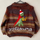 “Santasaurus” Christmas Handmade Cardigan Size Approx 6-8 Years