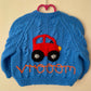 “Vrooom” Car Handmade Cardigan Size Approx 18 months - 2.5 Years