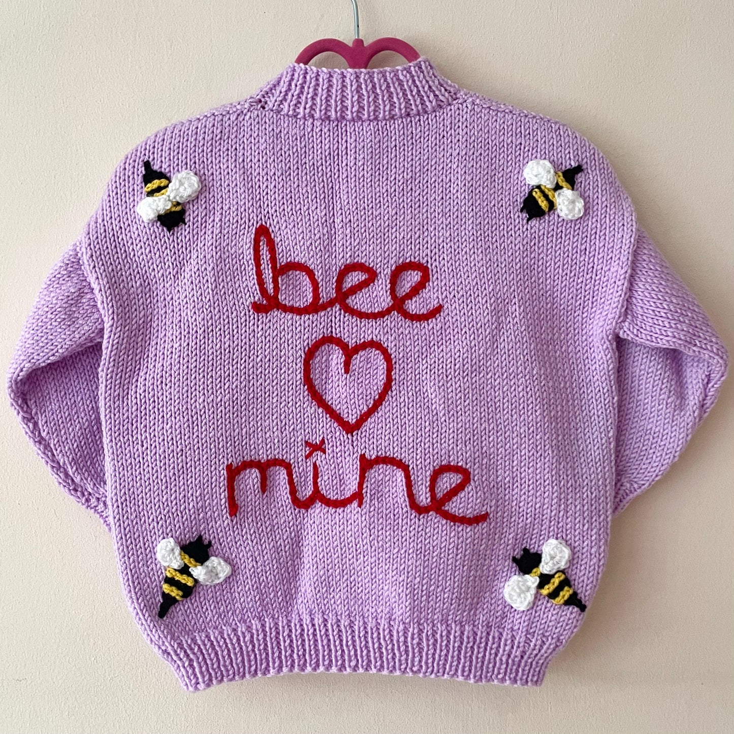 “Bee Mine” Handmade Cardigan Size Approx 2-3 Years