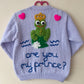 “Are You My Prince?” Handmade Cardigan Size Approx 4-6 Years