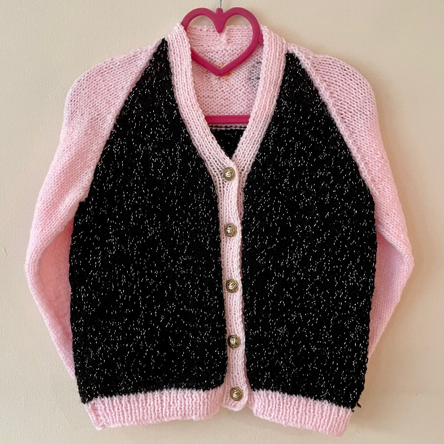 🎄Day 1🎄“Let It Glow” Christmas Handmade Cardigan Size Approx 3-5 Years