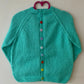 "Party Time” Handmade Cardigan Size Approx 3-4 Years