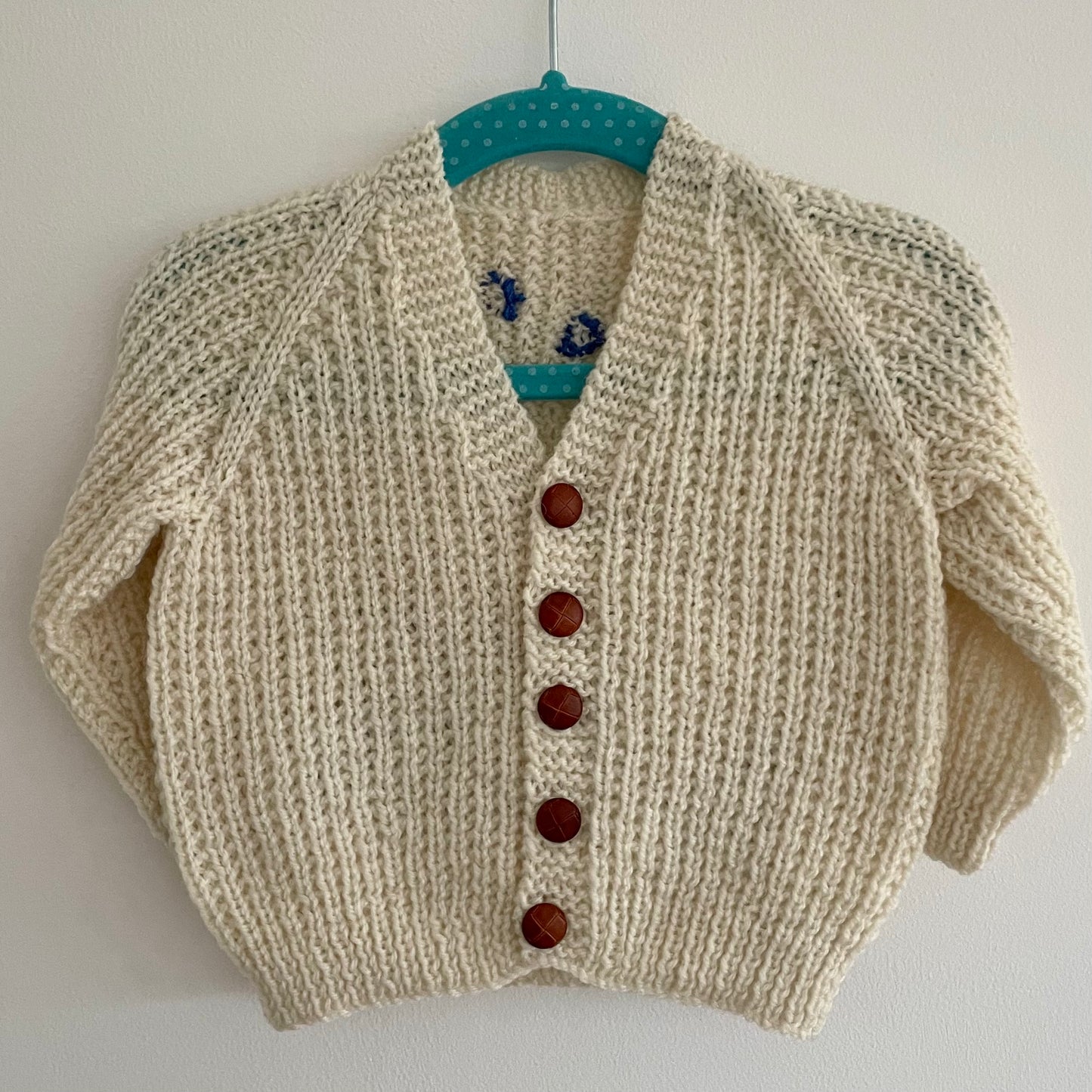“Splash” Whale Handmade Cardigan Size Approx 6-12 months
