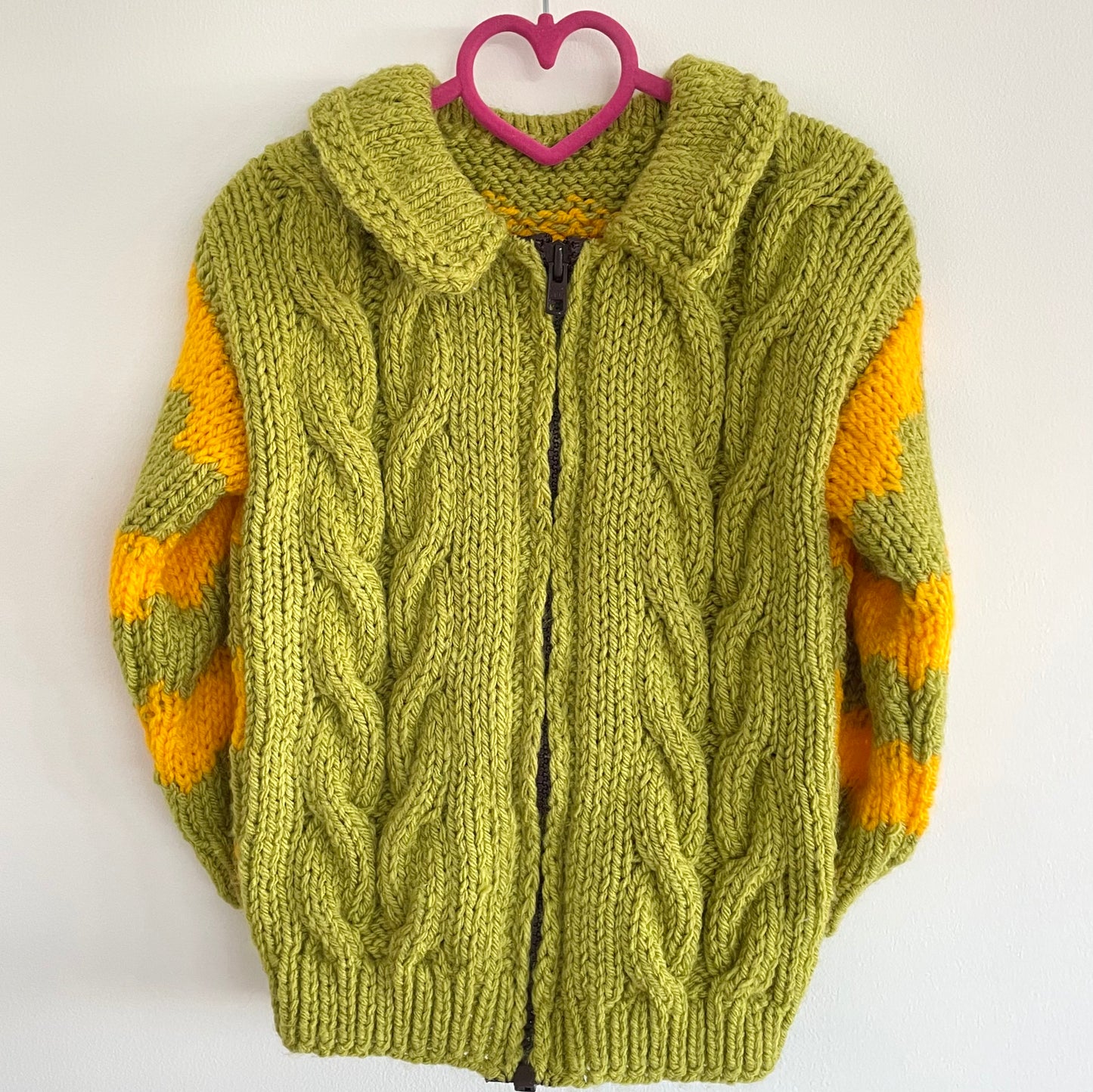 “BOO!” Skeleton Handmade Cardigan Size Approx 3-4.5 Years