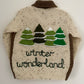 “Winter Wonderland” Christmas Handmade Cardigan Size Approx 5-7 Years