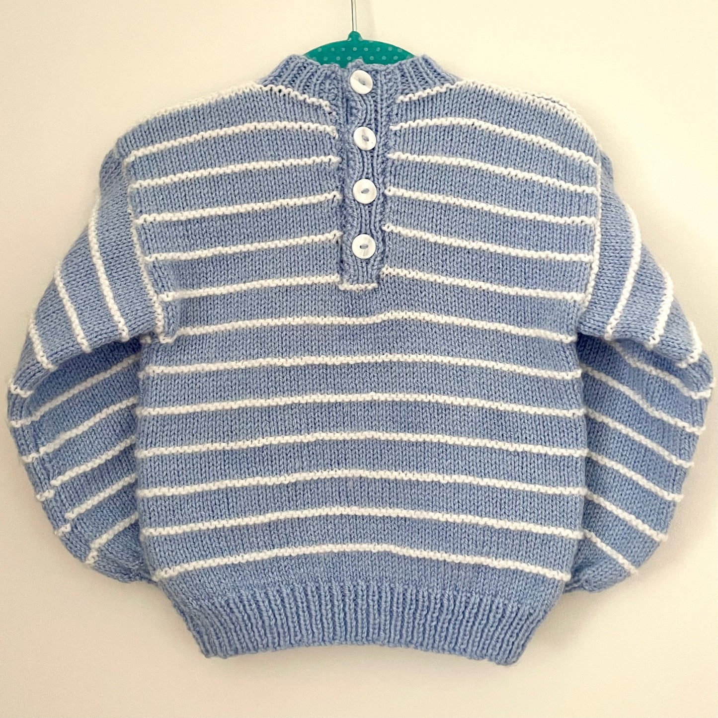 "C'est La Vie” Handmade Striped Jumper Size Approx 1-2 years