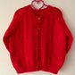 “Oh Snow Cute” Christmas Handmade Cardigan Size Approx 4-6 Years
