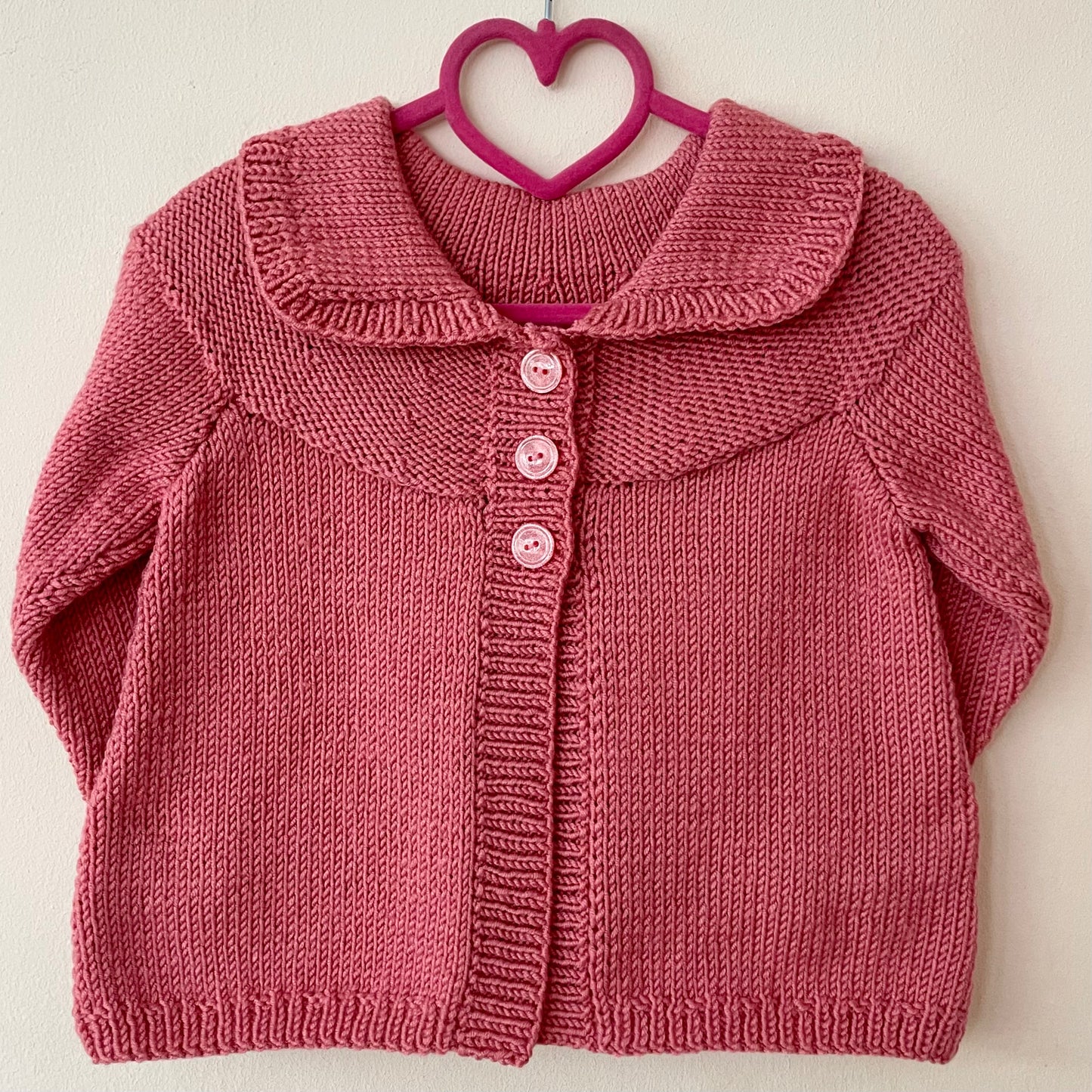 "Oopsy Daisy” Handmade Cardigan Size Approx 2-3 Years