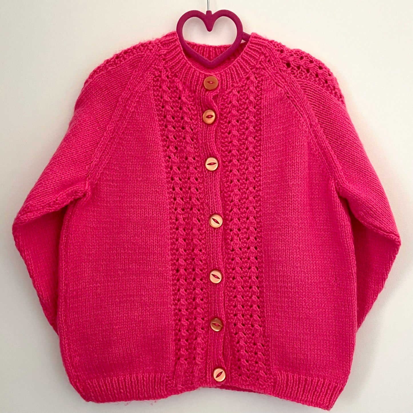 “Candy Cane Club” Christmas Handmade Cardigan Size Approx 5-7 Years
