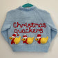“Christmas Quackers” Christmas Handmade Cardigan Size Approx 1-2 Years