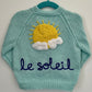 "Le Soleil” Handmade Cardigan Size Approx 1-2 Years