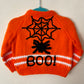 “BOO!” Spider & Web Handmade Cardigan Size Approx 1-2 Years