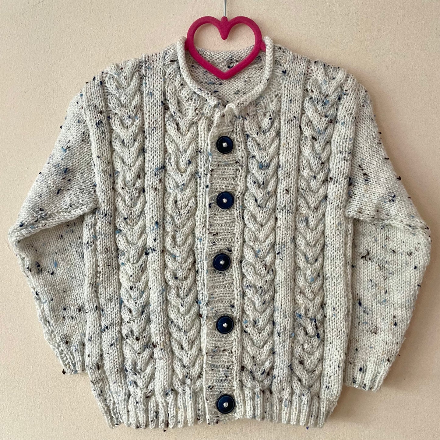 "Hot Chocolate Club” Handmade Cardigan Size Approx 2-4 Years