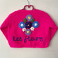 “Les Fleurs” Floral Handmade Cardigan Size Approx 3-4 Years