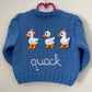 "Quack” Handmade Cardigan Size Approx 2-3 Years
