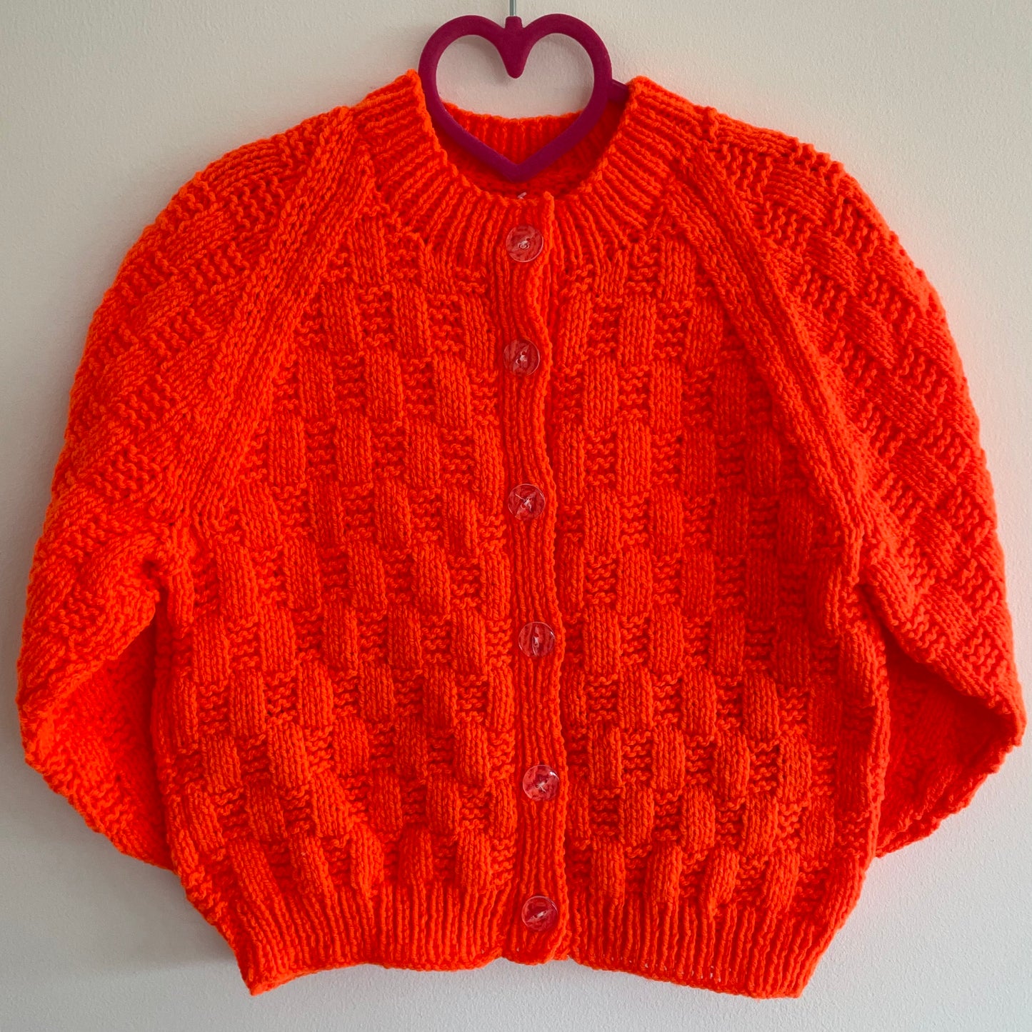 “Too Cute to Spook” Ghost Handmade Cardigan Size Approx 3-4 Years