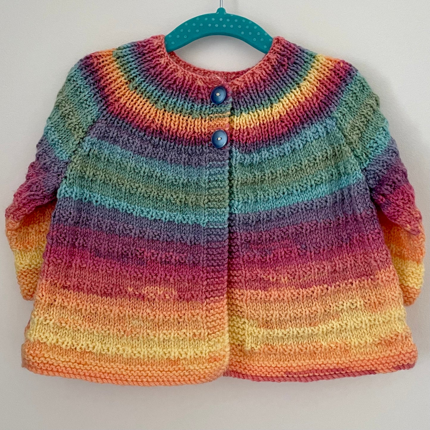 "I Heart Ewe” Handmade Cardigan Size Approx 1-2 Years