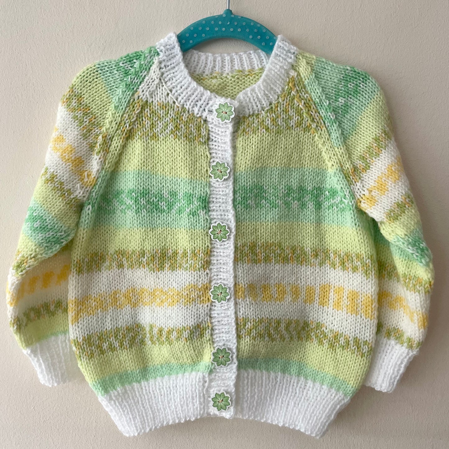 "Bee Happy” Handmade Cardigan Size Approx 2-3 Years