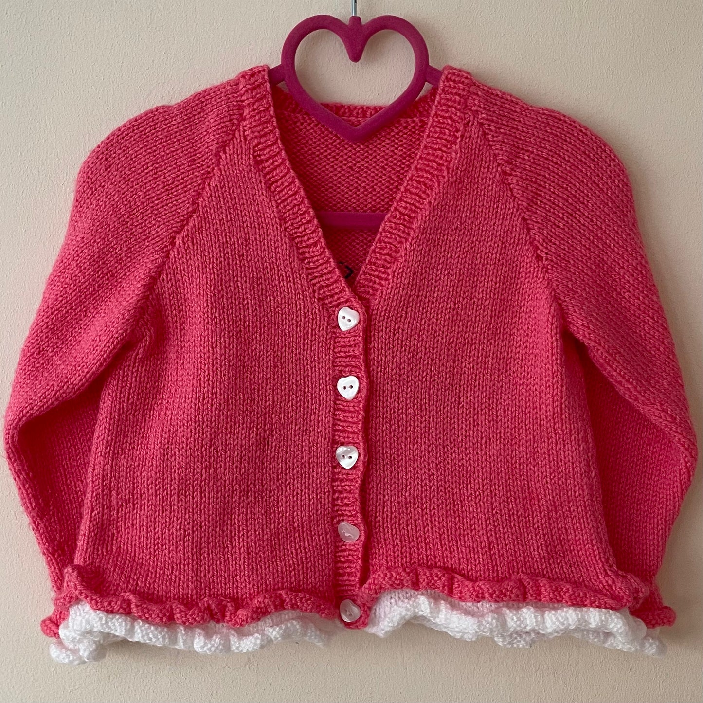 “Siesta Then Fiesta” Handmade Party Cardigan Size Approx 18 months-2.5 Years