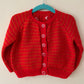 🎄Day 5🎄“Run Run” Handmade Gingerbread Man Cardigan Size Approx 1-2 Years