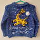 "Dance To Your Own Beat” Handmade Cardigan Size Approx 4-6 Years