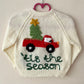 “Tis' The Season” Christmas Handmade Cardigan Size Approx 1-2 Years