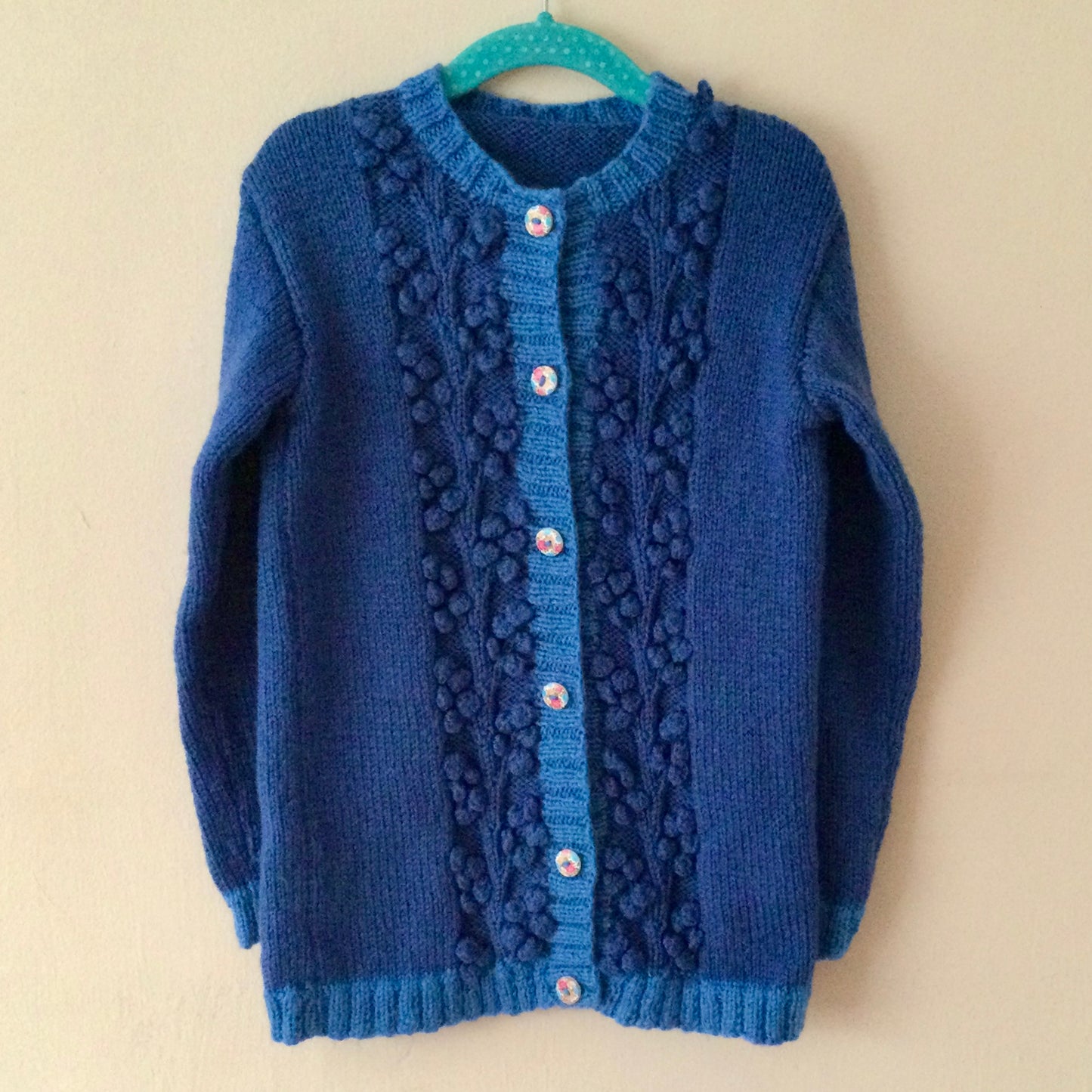 “Tis' The Season” Christmas Handmade Robin Cardigan Size Approx 4-5 Years