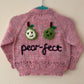 “Pear-fect” Handmade Cardigan Size Approx 6-12 Months