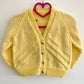 “Cute As Can Bee” Handmade Cardigan Size Approx 18 months - 2.5 Years