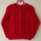 “Let It Snow” Handmade Christmas Cardigan Size Approx 3-4 Years