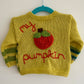 “My Pumpkin” Handmade Jumper and Hat Size Approx 6-12 months