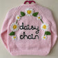 "Daisy Chain” Handmade Cardigan Size Approx 2-3 Years