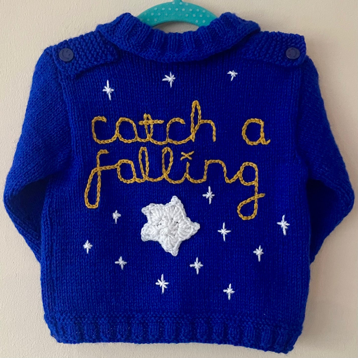 🎄Day 6🎄“Catch A Falling ⭐️” Handmade Cardigan Size Approx 1-2 Years