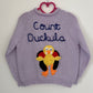 “Count Duckula” Halloween Duck Handmade Jumper Size Approx 3.5-4.5 Years